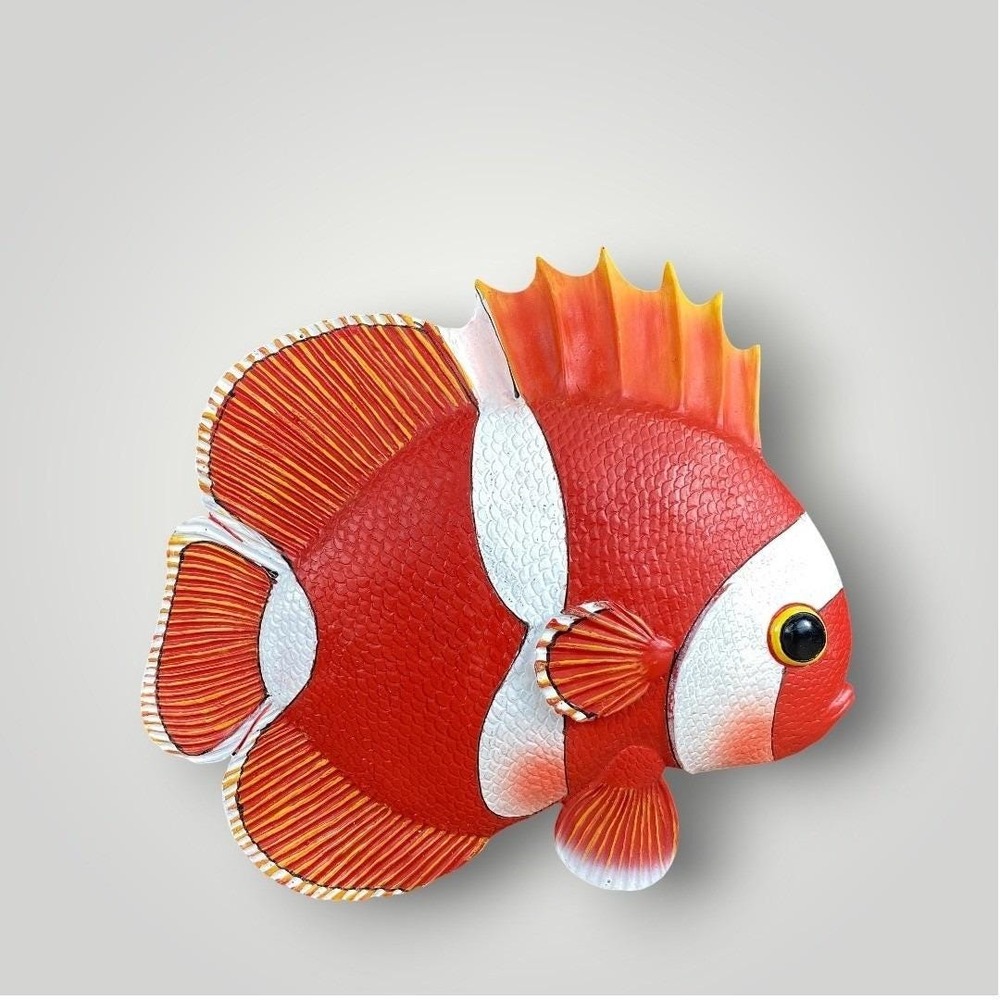 Fish Wall Decor Set of 6 Tropical Coastal Beach Nautical Plaques 2001 - Picture 3 of 10